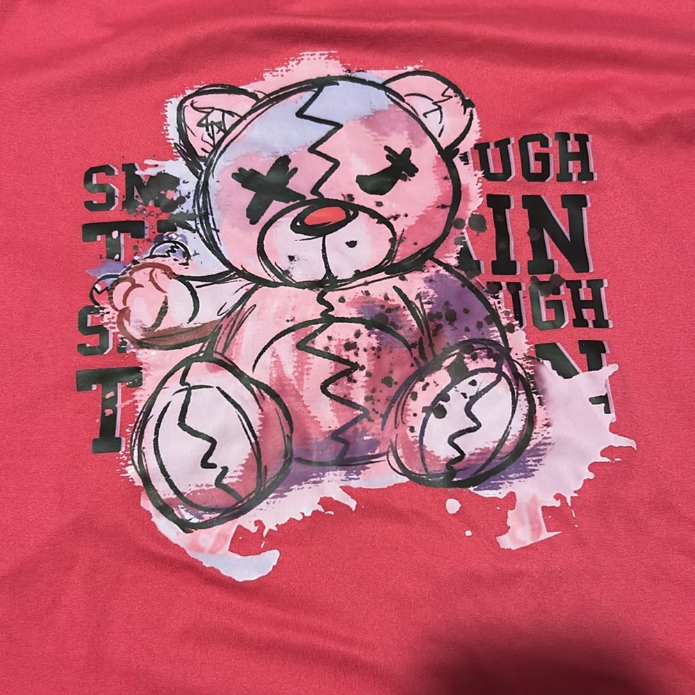 Pink Teddy Bear Kids Shirt